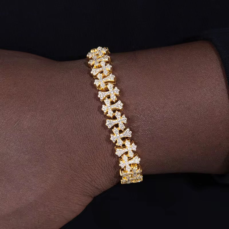 MOISSANITE BRACELET CROIX VVS