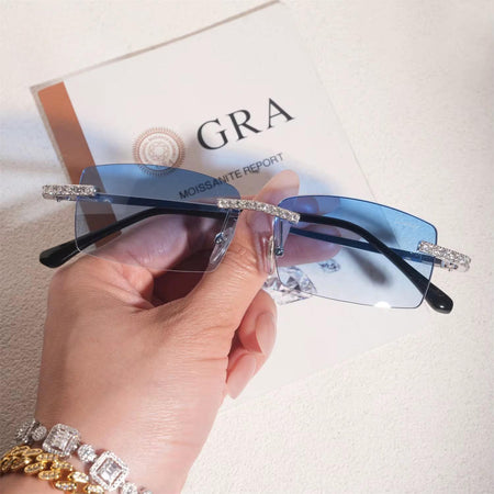 "LXY Ice" glasses - VVS moissanite