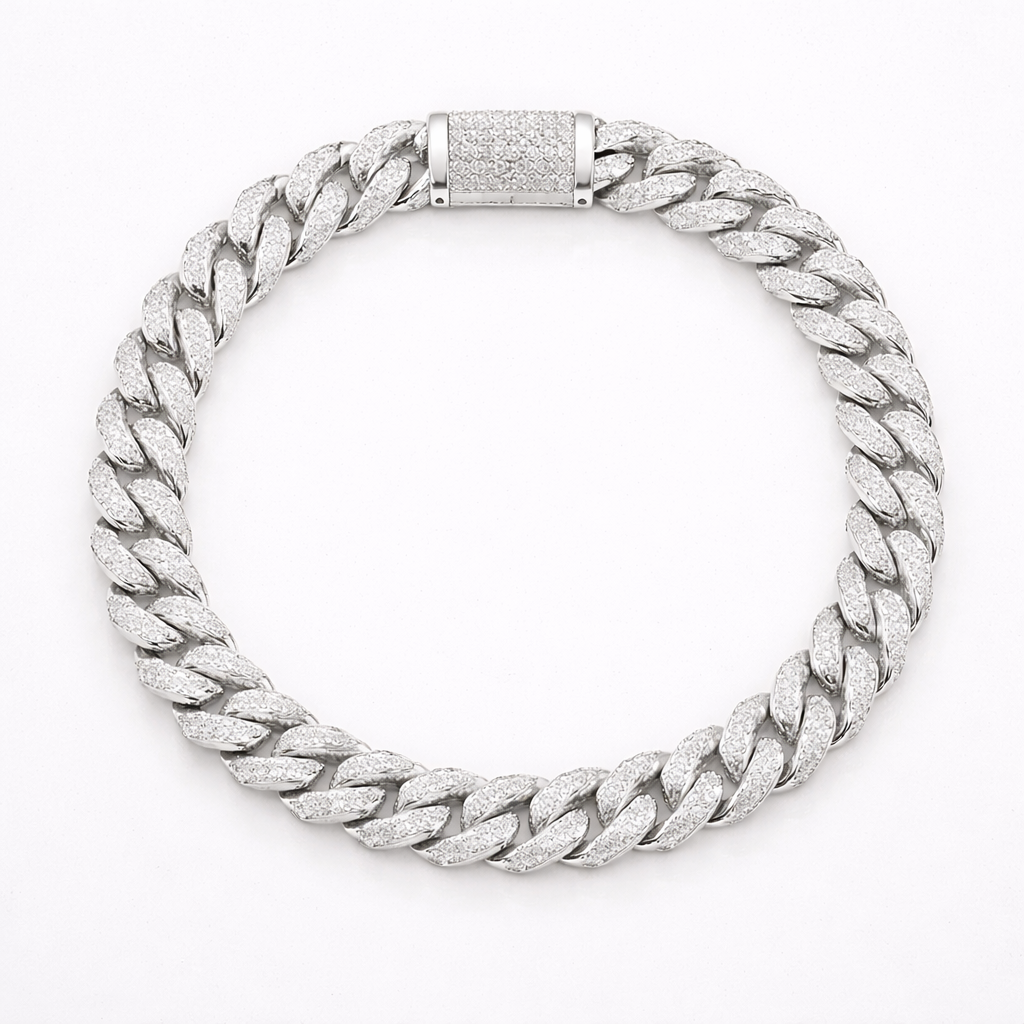 "Prong King" chain - 14mm (silver plated)