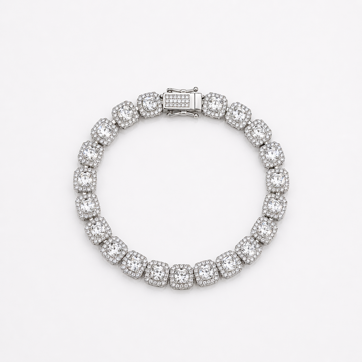 "Aurora" bracelet - tennis 10mm (silver plated)