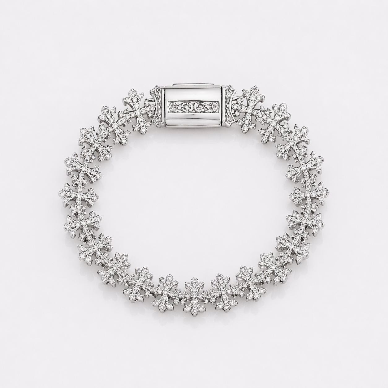“Cross Divine” moissanite bracelet – VVS