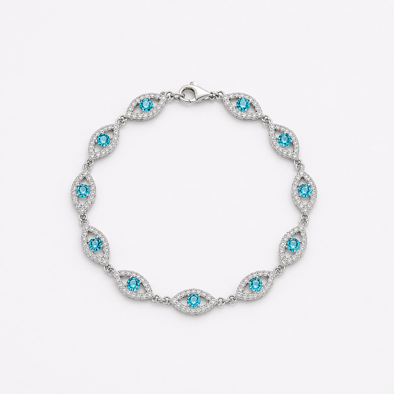 "Evil Eye" Moissanite Bracelet - VVS Edition