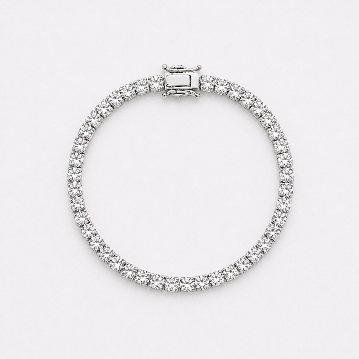 "Soltice" bracelet - tennis 5mm (silver plated)