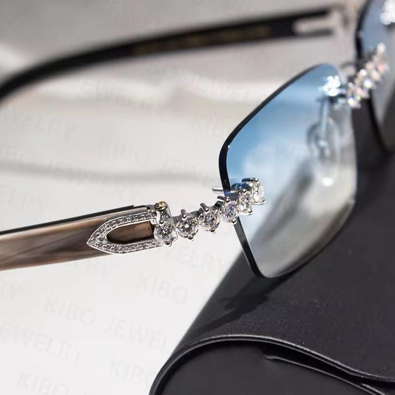 LUNETTES LXY BLUE MOISSANITE VVS