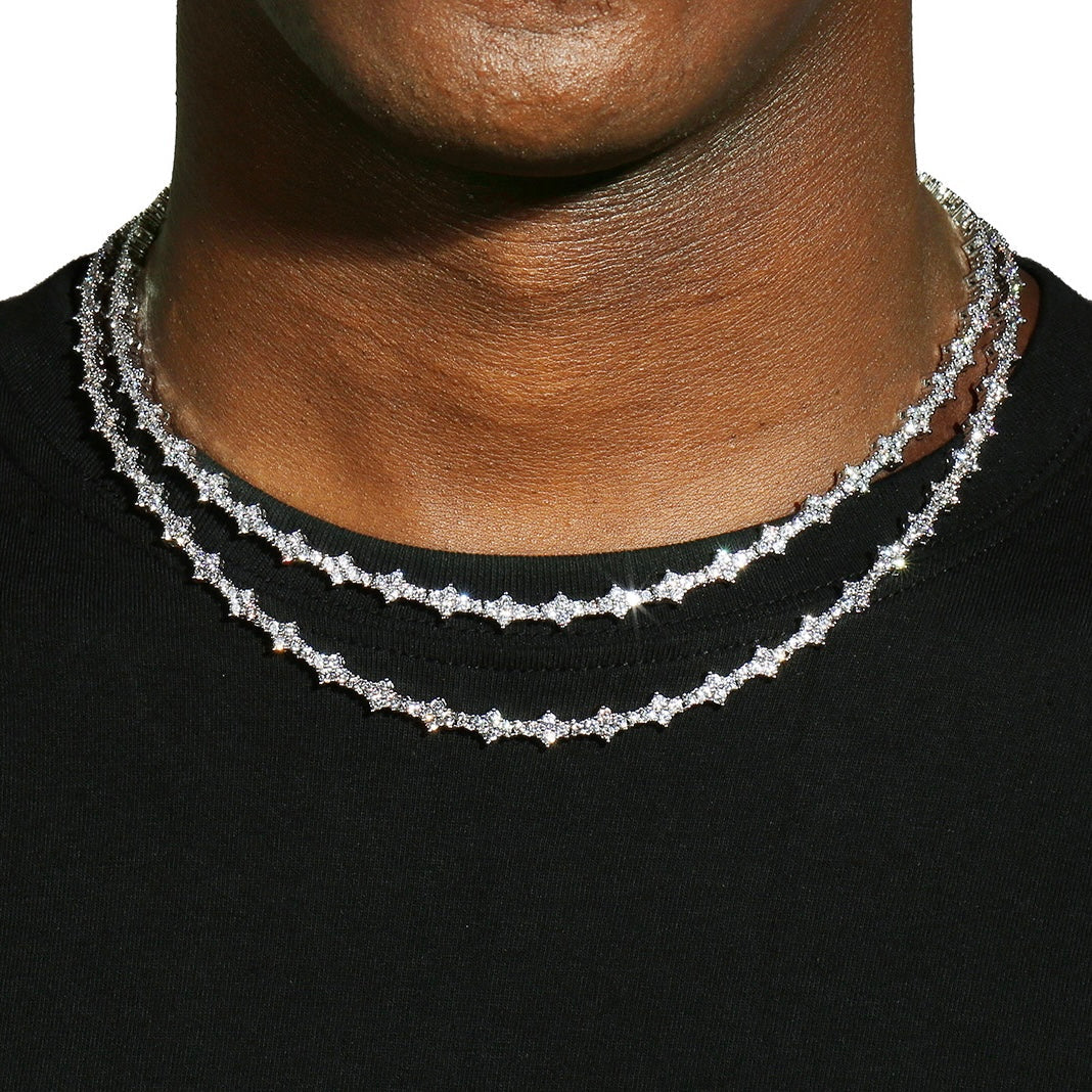 CHAINE HONEY 3MM - PLAQUE ARGENT