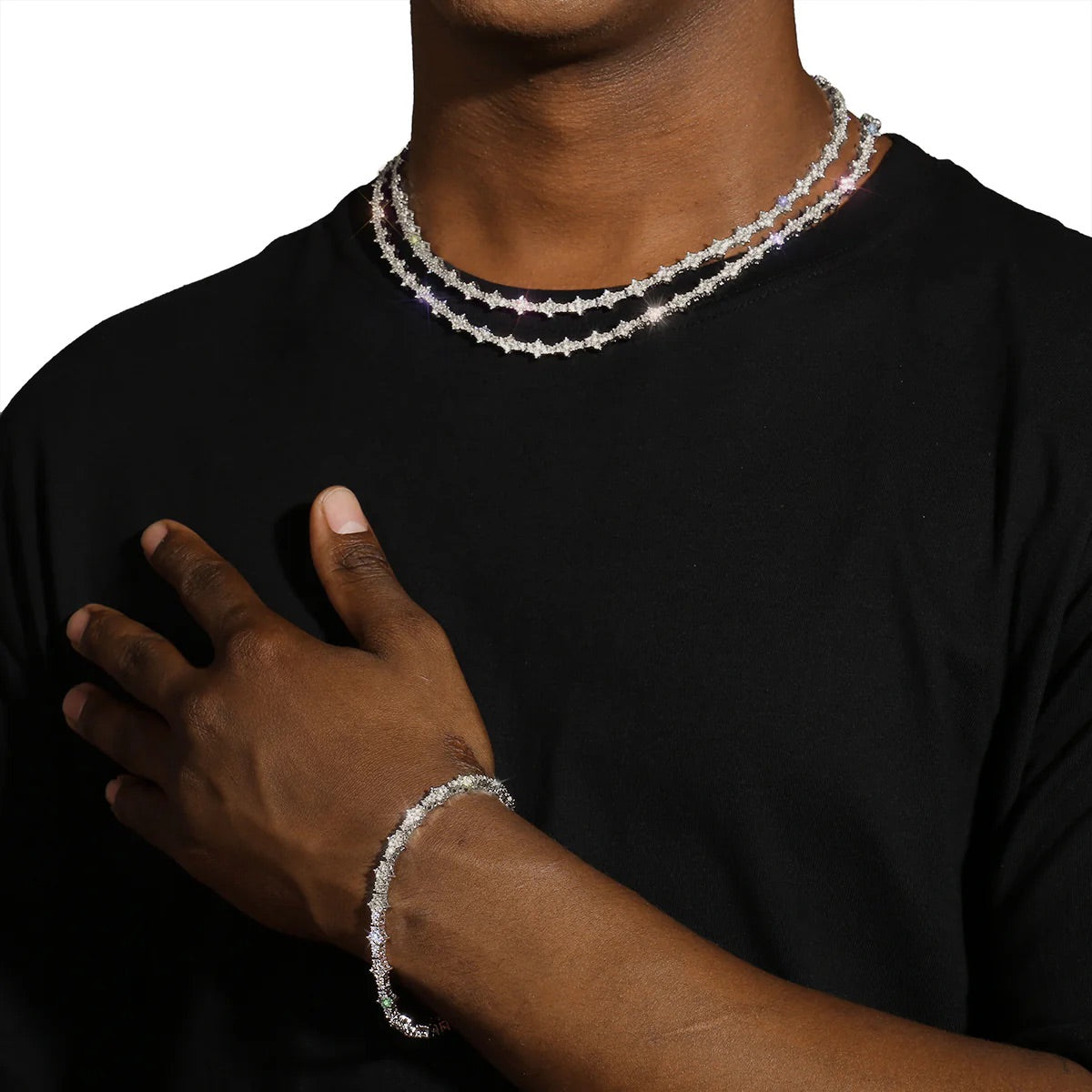 CHAINE HONEY 3MM - PLAQUE ARGENT