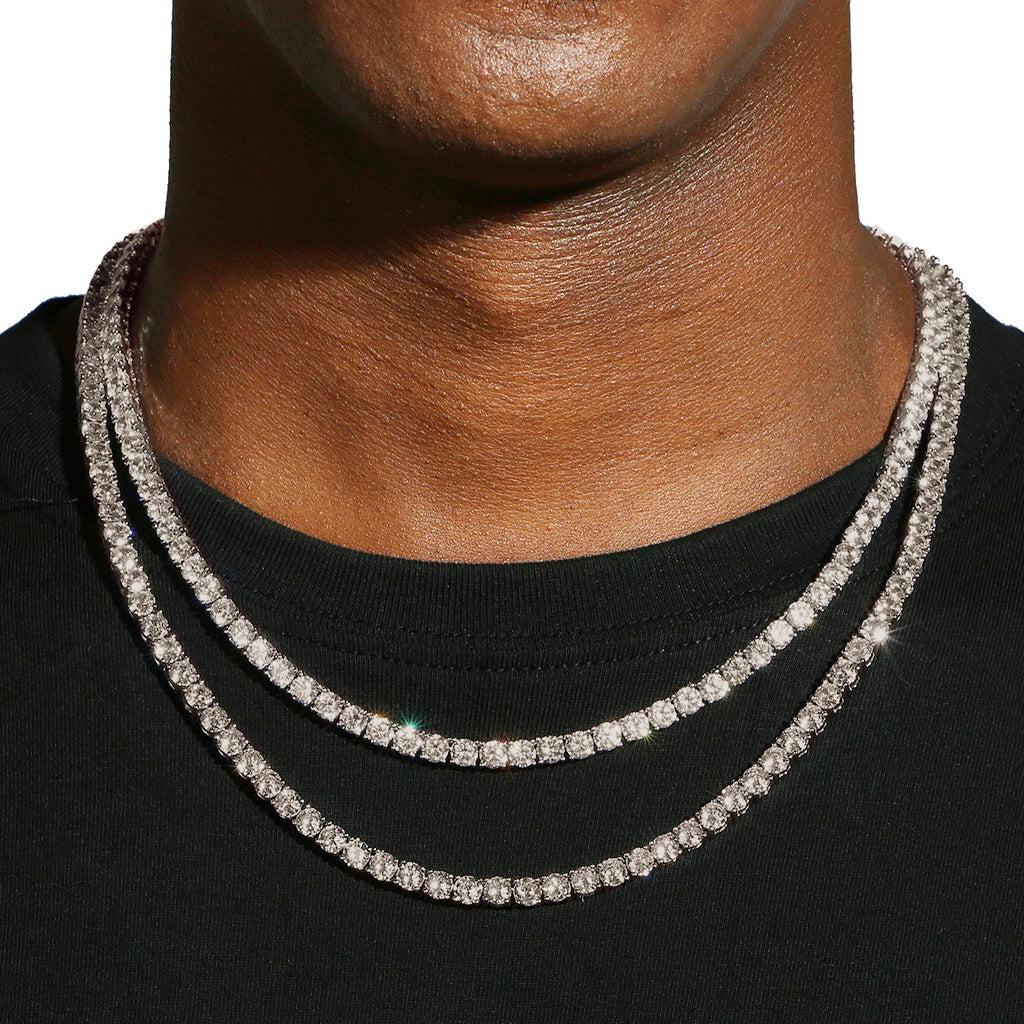 MOISSANITE CHAINE 5MM TENNIS - VVS1